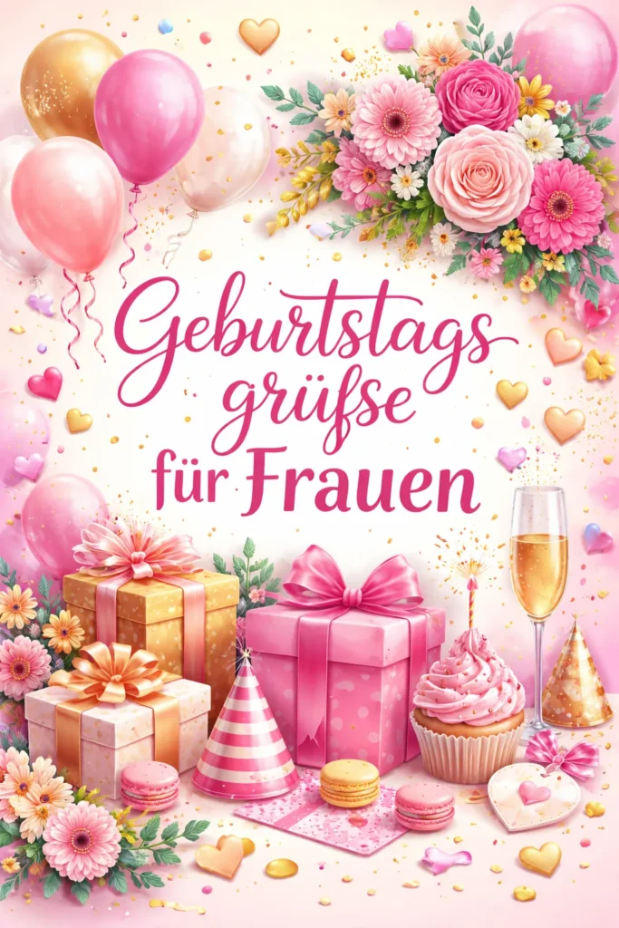Geburtstagsgrüße für Frauen